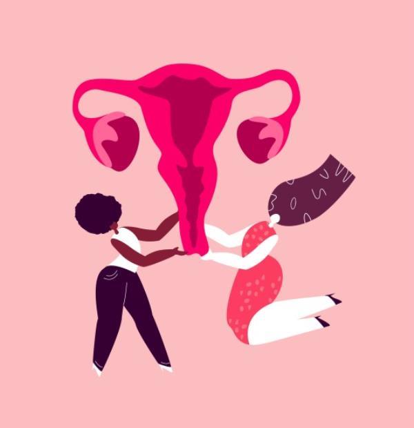 Happy Internatio<em></em>nal Woman Day.Feminism concept.Bright Beauty Different Girls Support Womb Uterus.Anatomical Female Ovaries.Vagina Symbol Menstruation. Free Women. Female Empowerment. Flat Illustration (Credits: Getty Images/iStockphoto)